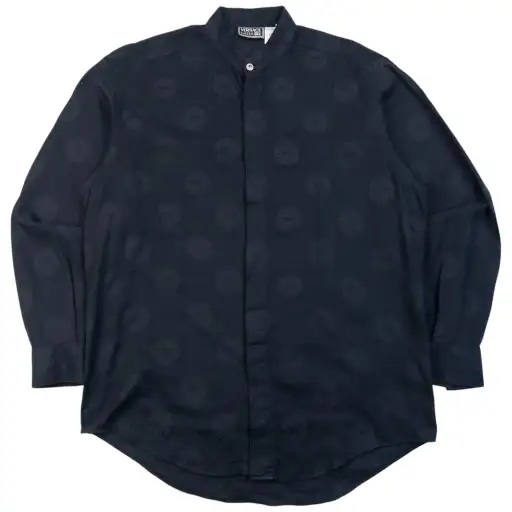 Vintage 2000s Versace Classic V2 Monogram Long Sleeve Button Up Shirt Size L