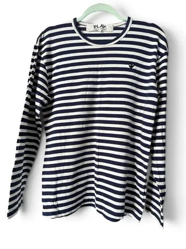 Comme des Garçons PLAY Striped Long Sleeve Shirt – Size L