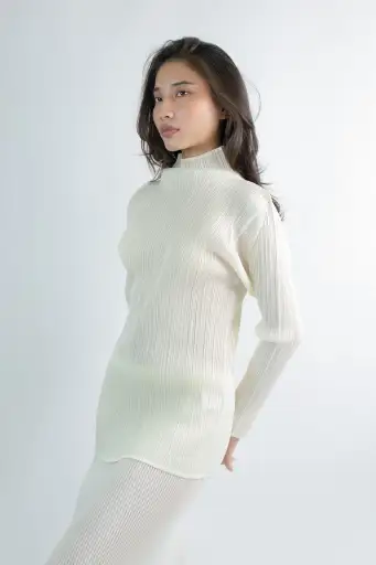 Pleats Please Issey Miyake Classic High Neck Top