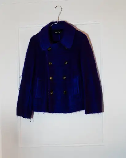 CDG purple hairy jacket 2003