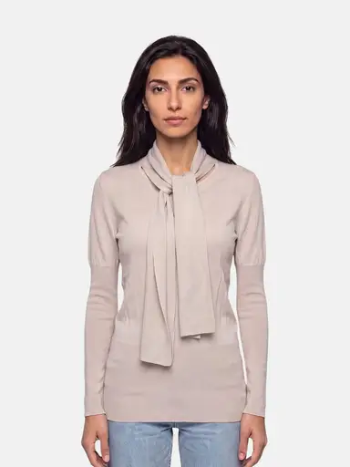 Vivienne Westwood Beige Wool Knit Scarf Jumper Retail Price £450