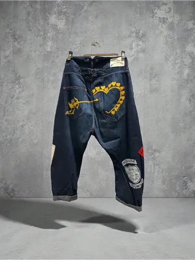 Vivienne Westwood Anglomania Graphic Patch Jeans IT 40 - RARE from Tokyo