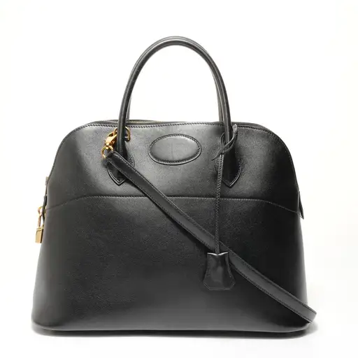 HERMES Bolide 35 �›Y stamp, manufactured in 1995. Handbag black WS28543