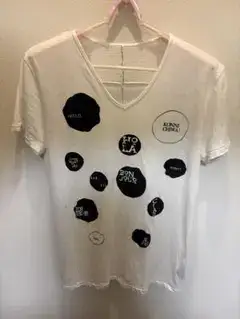 bajra メッセージプリント 半袖Tシャツ 白