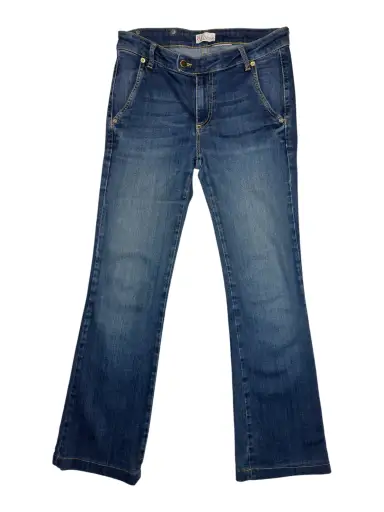 Vintage 2000s RED VALENTINO Mid-Rise Blue Faded Denim Bootcut Jeans | Size S-M