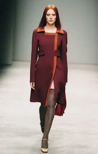 Prada FW2001 Runway Color-Block Coat