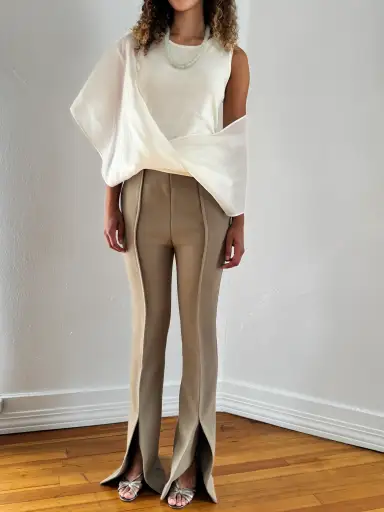 Marni Caramel Wool Trousers