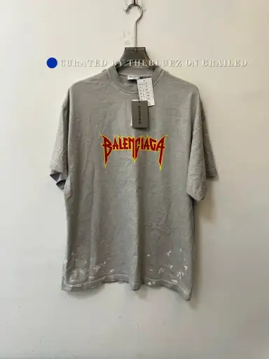 Balenciaga SS22 Metallica Graphic Tee