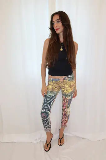 Roberto Cavalli 2000 Patchwork Capris