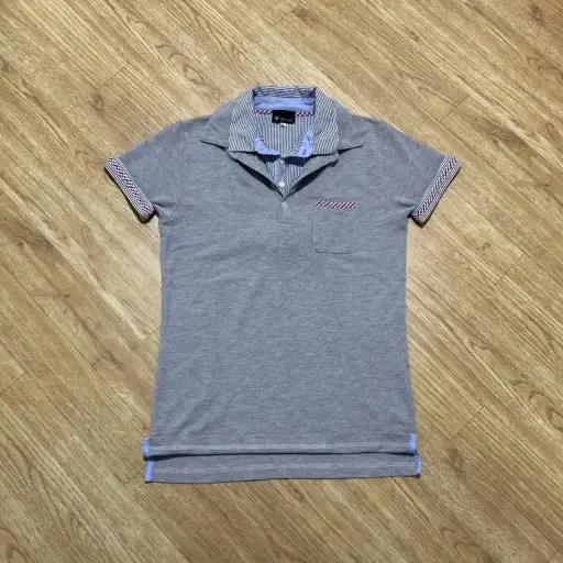 2000s TKmixpice Layered Vkei Lgb Gothic Y2K Punk Polo Shirt