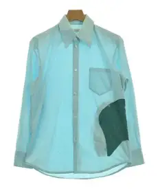 NAMACHEKO ナマチェコカジュアルシャツ メンズ S 水色x緑【中古】【古着】