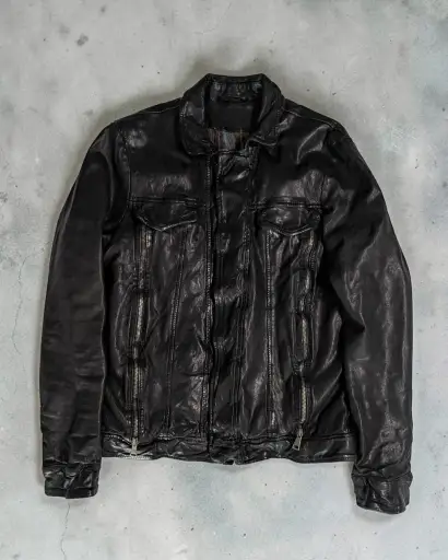 Giorgio Brato Lambskin Trucker Jacket