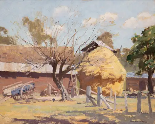 JOHN ROWELL (1894-1973), Farmyard 1950
