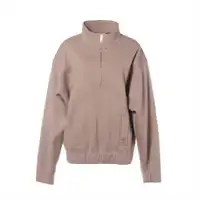 シャネル ココマーク 26AW ウール スウェット 38 レディース ベージュ  P83463V76067 ハイネック ハーフジップ ニット 保存袋あり