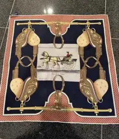 HERMES エルメス スカーフ チーフ Carrick a Pompe