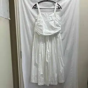 26SS tao COMME des GARCONS ノースリーブ ワンピース ノースリーブ フレア ワンピース white TQ-A003 サイズS タオ コムデギャルソン