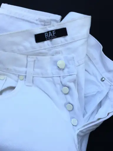 Rare Raf by Raf Simons Slim Fit White Denim/ Jeans