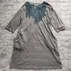 Plantation　スリットネックワンピース　М