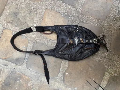 (New Arrival) 14TH ADDICTION - Sandstorm baby goat leather bag