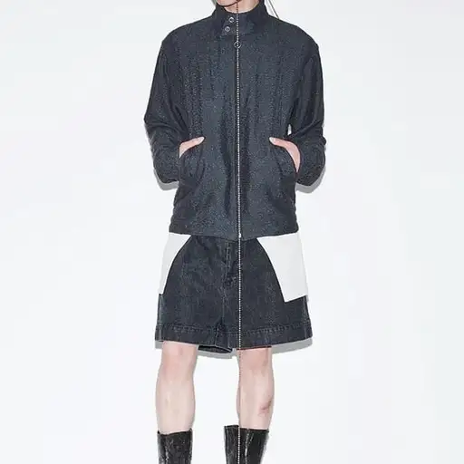 코자부로 Iridescence 레이스 스윙 자켓 차콜 2 Size