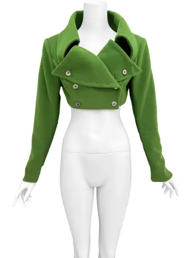 Plein Sud by John Galliano S/S 1990 'Les Gitans' Cropped Green Jacket