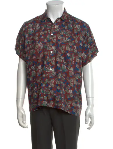 Floral Print Short Sleeve Shirt