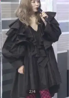 Vaquera 黒 フリルデザイン ワンピース