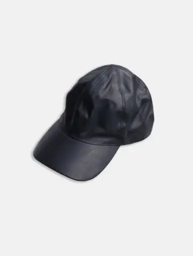 PRASTHANA GUIDI calf leather cap black
