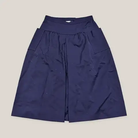 CHRISTIAN DIOR PRET-A-PORTER NAVY WIDE LEG CULOTTES L