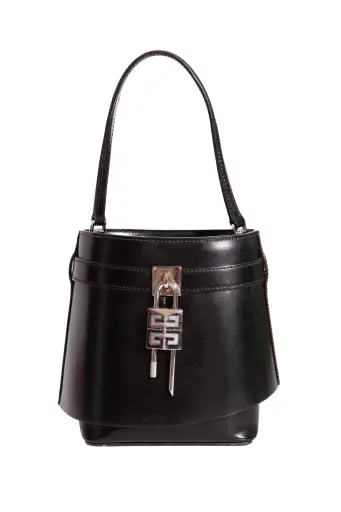 GIVENCHY Black Shark Lock Bucket Bag