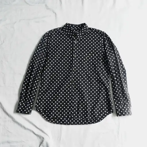"BLACK COMME des GARÇONS" polka dot long-sleeve shirt