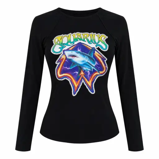 Chloé Fall Winter 2000 Zodiac Aquarius T-Shirt