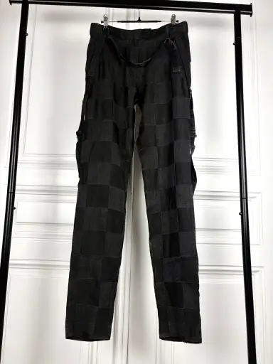 Ann Demeulemeester Bondage Chekered Pants