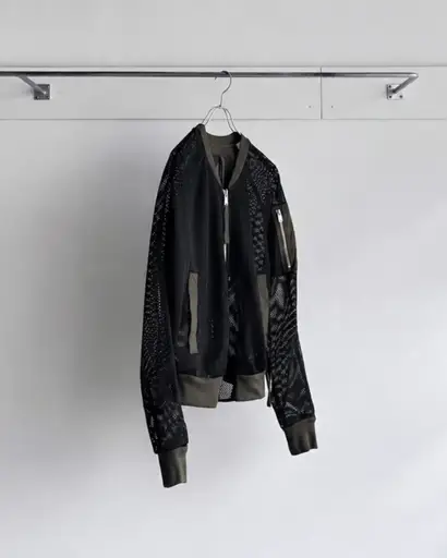 2010s Silent Damir Doma  - sheer mesh bomber jacket