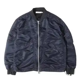NONNATIVE ノンネイティブ ジャケット ネイビー 紺 サイズ:1 | 20SS ナイロンツイル フライトジャケット TROOPER BLOUSON NYLON TWILL | 上着 アウター ブルゾン【メンズ】【中古】【K4957】
