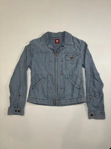 90s Denim Zip up Jacket