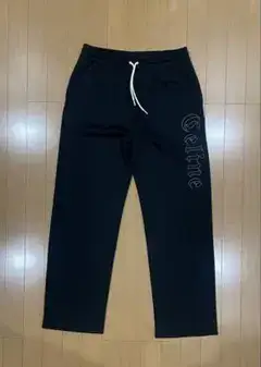 【極美品】22SS セリーヌ スタッズ ロゴ トラックパンツ ブラック L 希少
