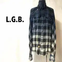 【L.G.B】ルグランブルー 長袖 シャツ チェック柄 lgb
