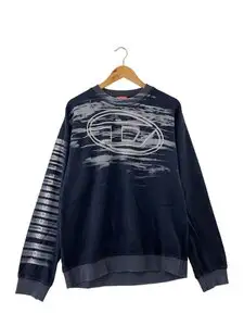 DIESEL◆S BOXT T1 SWEAT SHIRT/M/コットン/NVY/総柄/A18654//
