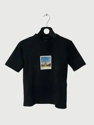Balenciaga SS23 Mud Show Eiffel Tower Polaroid Slim T-Shirt