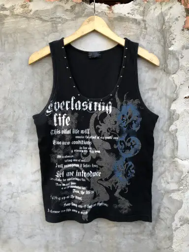 Y2k Japanese Punk Studed tank top