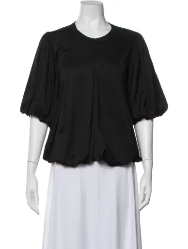Crew Neck Short Sleeve Top