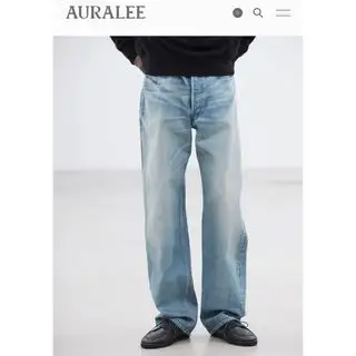 AURALEE SELVEDGE FADED HEAVY DENIM WIDE PANTS オーラリー(AURALEE)のメンズのパンツ(デニム/ジーンズ)の商品詳細ページへのリンク