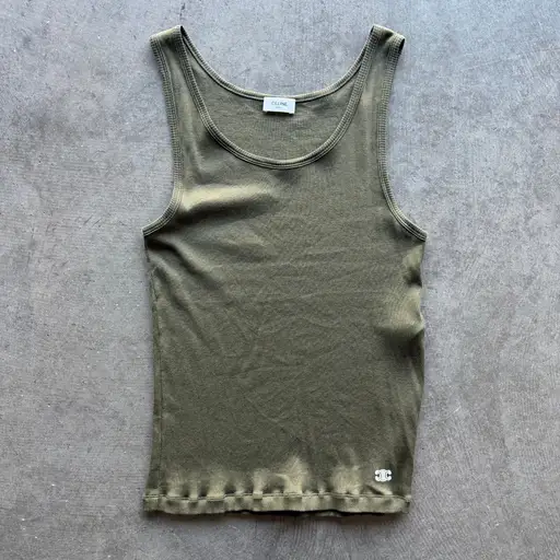 M Celine Olive Tank Top