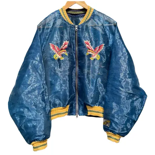 SS24 Kapital Sheer Pearl Sukajan (Eagle) (Comes with original mesh bag)