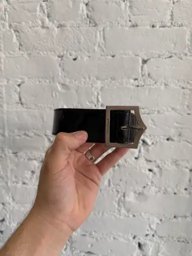 2007 DIOR HOMME ‘D POINT’ PATENT LEATHER BELT