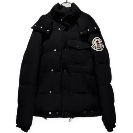 JUNYA WATANABE COMME des GARCONS MAN × MONCLER 06AW ウールギャバジン迷彩裏地ダウンジャケット ブルゾン コート アウター Archive カモフラージュ ジュンヤワタナベ コムデギャルソン マン モンクレール メンズ