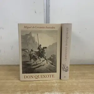▲01)【1点限り!】セルバンテス ドンキホーテ 2冊セット/Don Quixote/Miguel de Cervantes Saavedra/Rutten & Loening/洋書/文学/B