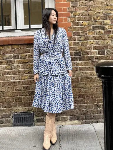 Stunning 1970s Givenchy Skirt Suit – Parisian Elegance