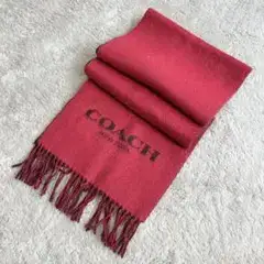 COACH コーチ マフラー ビッグロゴ カシミヤ混 ウール